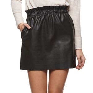 Zara Faux Leather Skirt